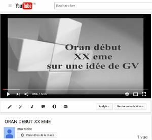 Z-VIDEO D ORAN DEBUT XX EME